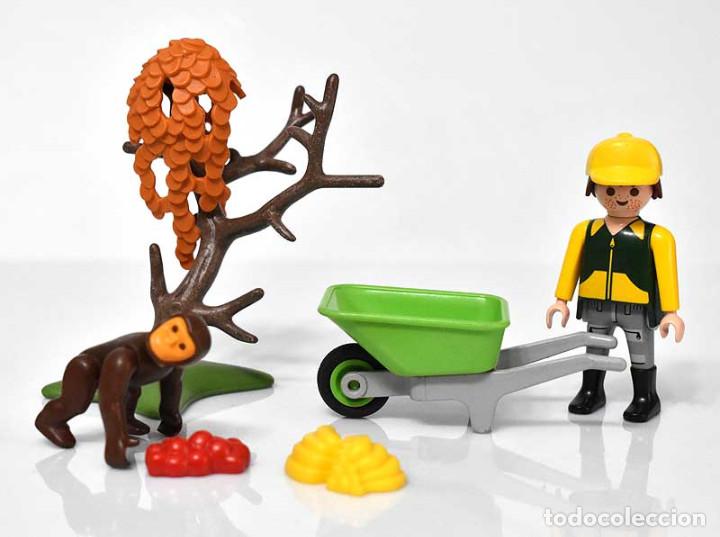 Playmobil: Playmobil Operario de Zoo con chimpanc&eacute;