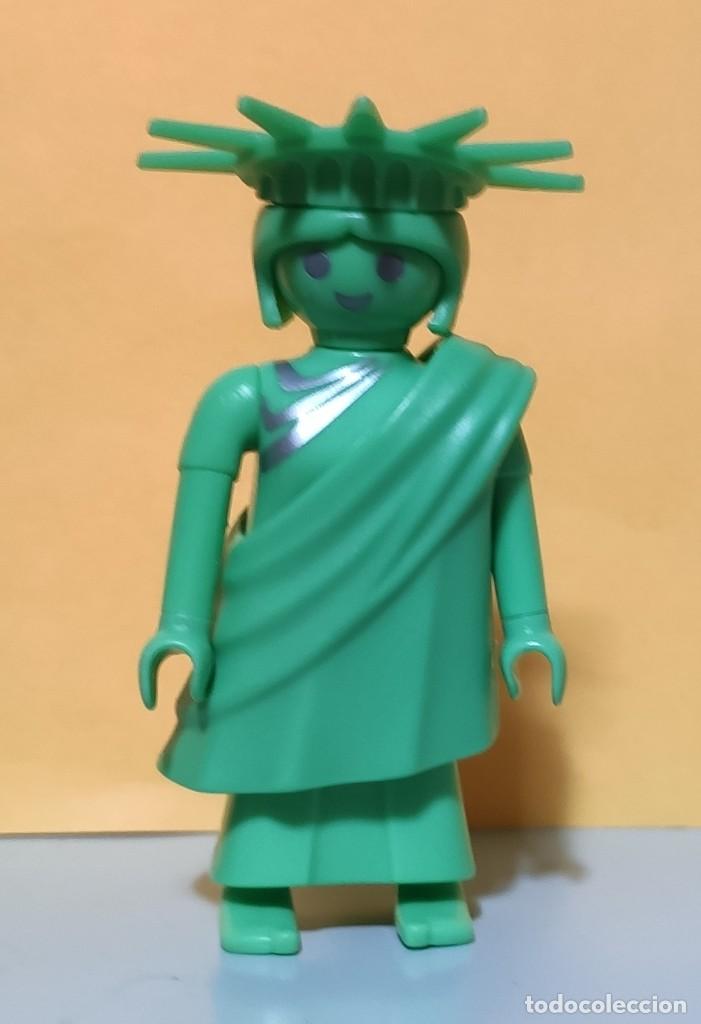 9242 estatua de la libertad serie 12 estatua of Liberty personaje oro-como nuevo Playmobil 
