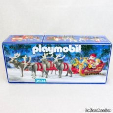 Playmobil: TRINEO DE PAPA NOEL SANTA CLAUS CON 4 RENOS PLAYMOBIL CHRISTMAS NAVIDAD 3604 NUEVO PRECINTADO. Lote 313781208