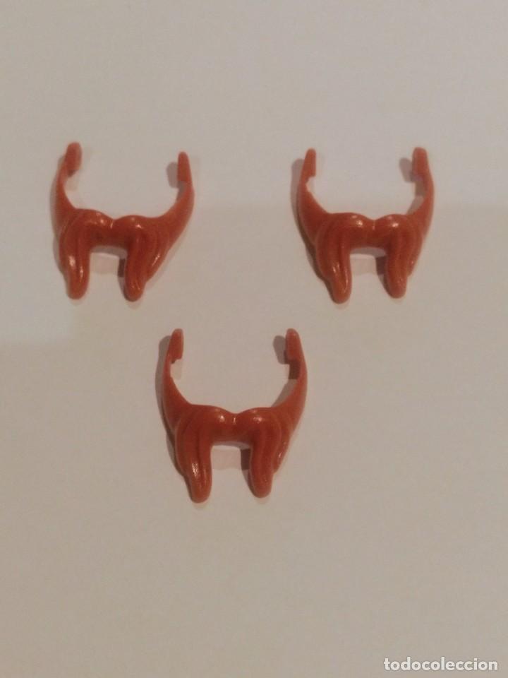Playmobil: PLAYMOBIL GRUPO DE 3 BARBAS VIKINGAS NARANJAS , PELIRROJAS