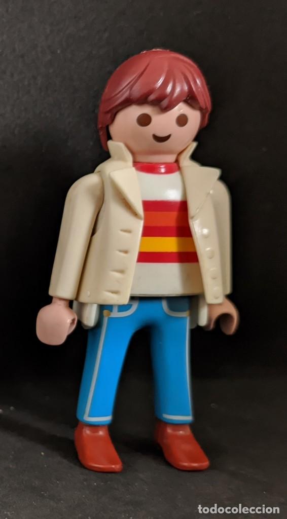 Playmobil: PLAYMOBIL CHICO CHAQUETA CAMISETA RAYAS ref. 3209, 5007