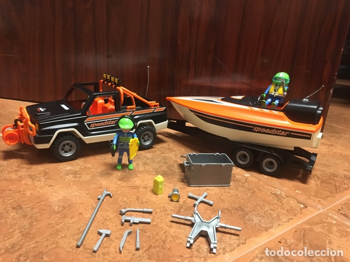 Playmobil: Playmobil 3399 speedstar truck & speedboat de 1992