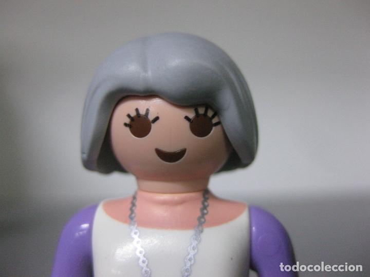 Playmobil: playmobil pelo peluca gris abuela viejecita recambio
