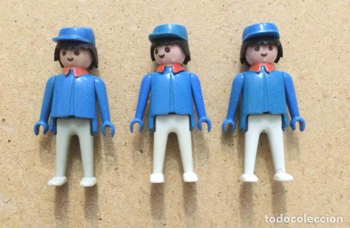 Playmobil: Playmobil. Lote 82. Tres soldados nordistas. 1a. Generaci&oacute;n 1974