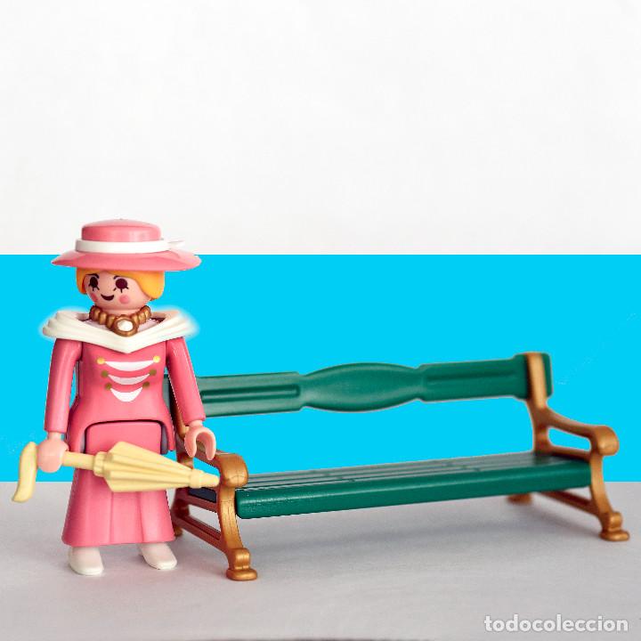 Playmobil: Playmobil Dama Victoriana y Banco. Serie Rosa.