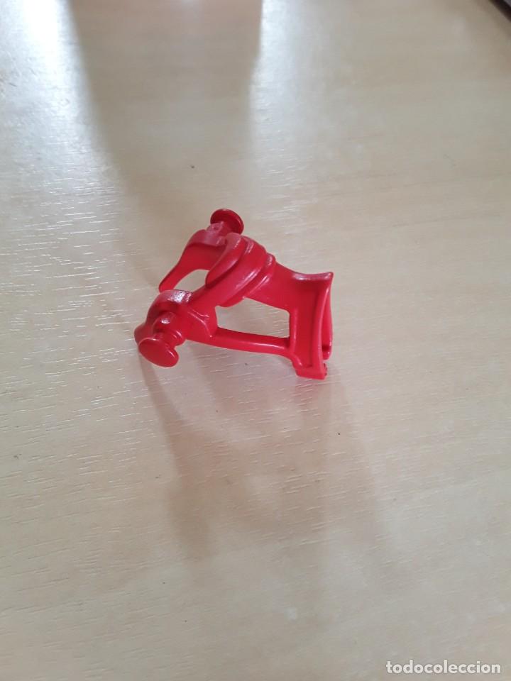 Playmobil: Playmobil, montura roja riendas caballo carro cuadriga romana tiro