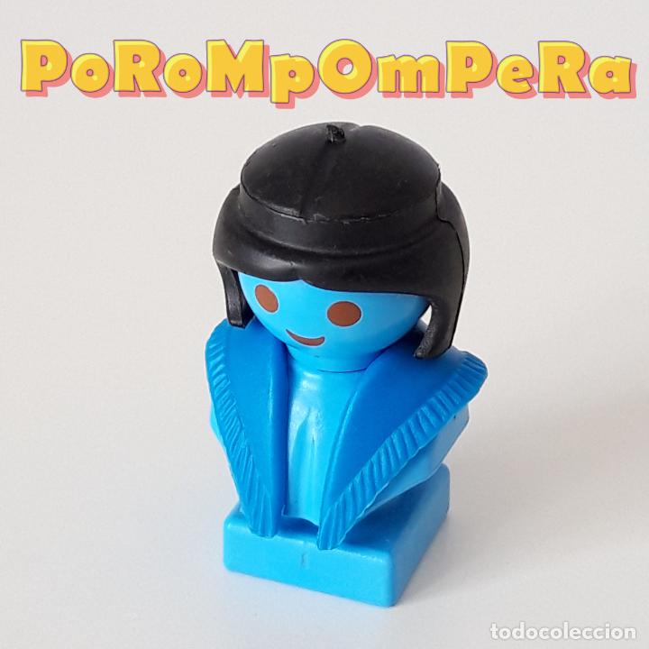 Playmobil: PLAYMOBIL chal azul &eacute;poca 3374 3455 3556 3595 ? pa&ntilde;uelo mujer dama medieval estola 70s 80s F8