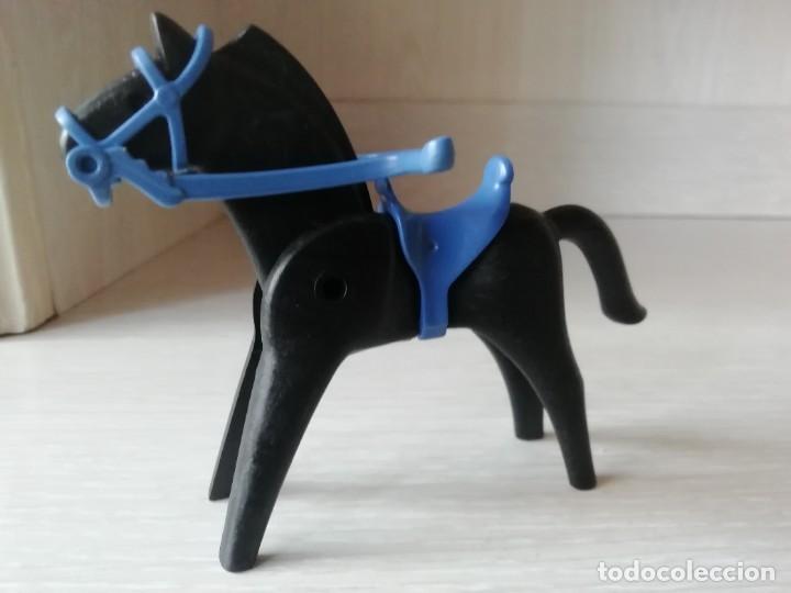 Playmobil: playmobil, lote, soldados, custom. Ref 3899, caballo, silla, rienda azul,