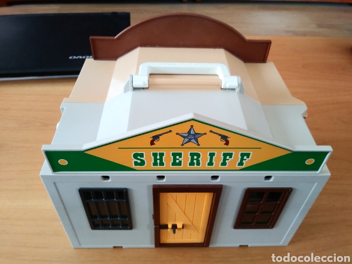 Playmobil: Banco y oficina del sheriff en malet&iacute;n de Playmobil