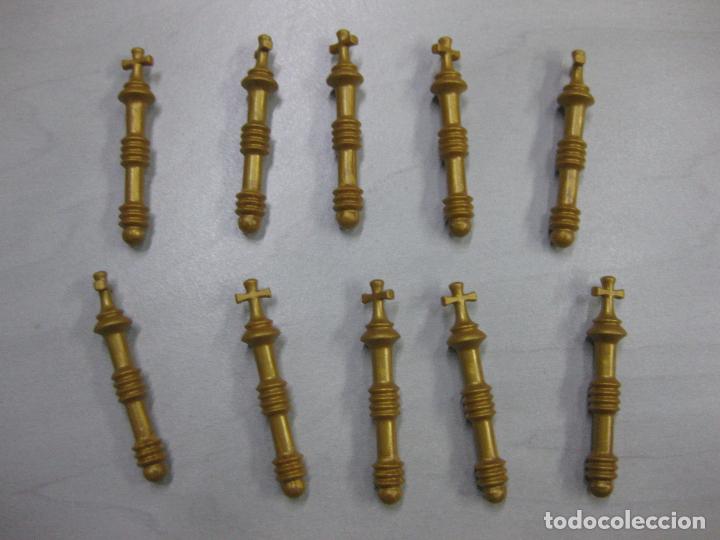 Playmobil: PLAYMOBIL LOTE 10 CETROS REY MEDIEVAL DORADOS