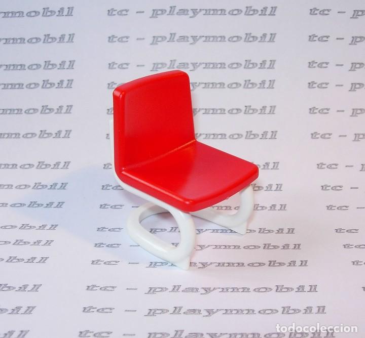 Playmobil: PLAYMOBIL Silla moderna de oficina ciudad roja y blanca