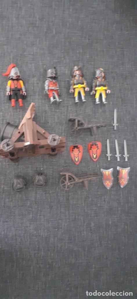 Playmobil: LOTE PLAYMOBIL VINTAGE ARTILLEROS CA&Ntilde;ONEROS MEDIEVALES SOLDADOS GUERREROS