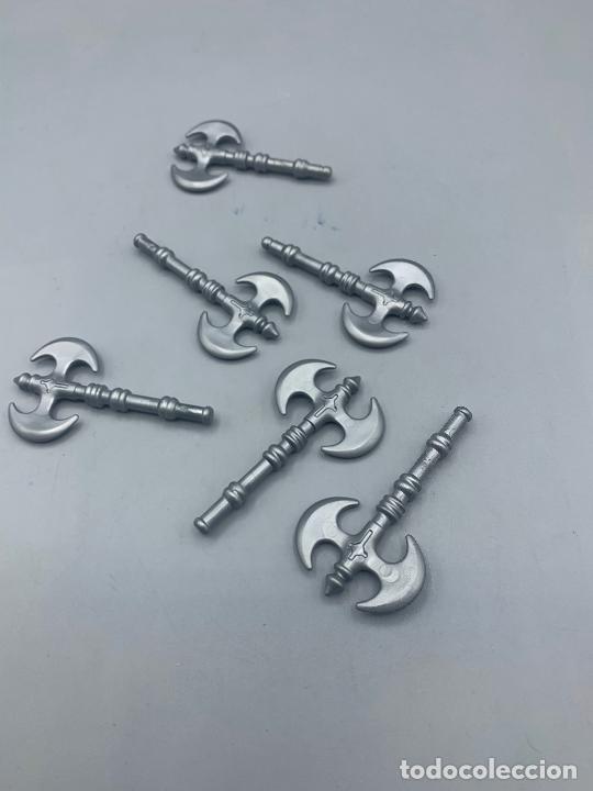 Playmobil: Playmobil lote hachas de doble hoja medievales castillo soldados