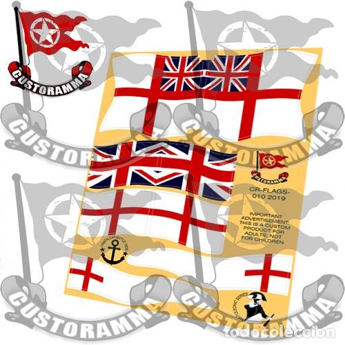 Bandera/Royal Navy flag/Flaggen White Ensign-Sticker/Aufkleber-Playmobil 