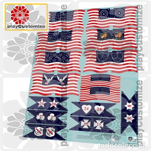 Playmobil: Banderas guerra civil USA civil war flags/flaggen-Playmobil Stickers/Aufkleber