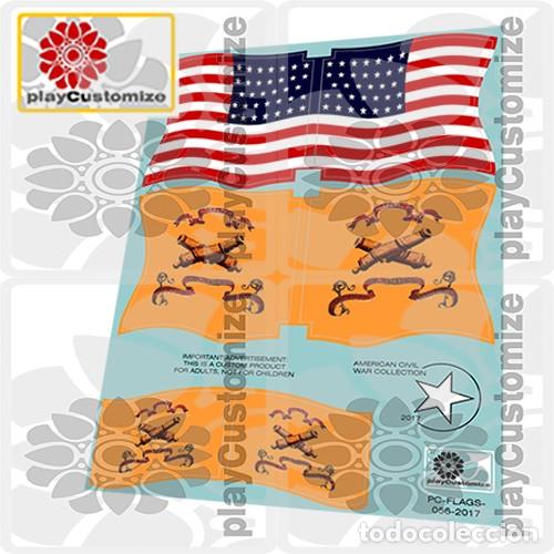 Banderas guerra civil USA civil war flags/flaggen-Playmobil Stickers/Aufkleber 
