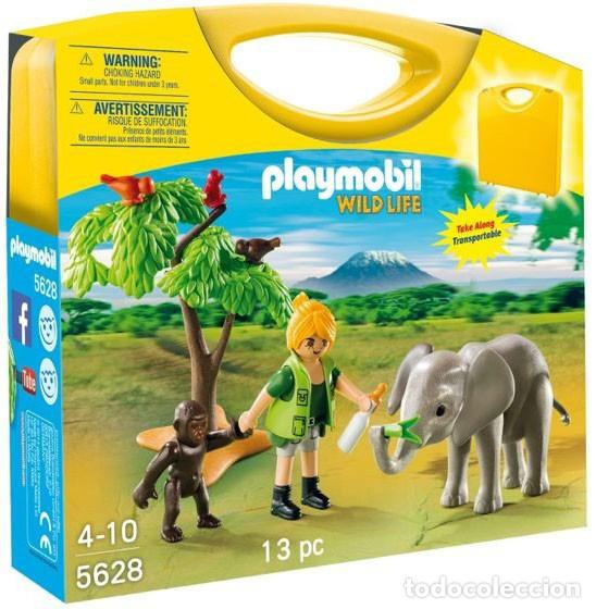 Playmobil: Playmobil 5628 Malet&iacute;n Cuidadora con Animales (Wild Life). NUEVO!!.
