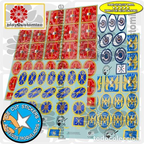 Escudos romanos/Roman shields/römische Schilde-Playmobil Stickers/Aufkleber 