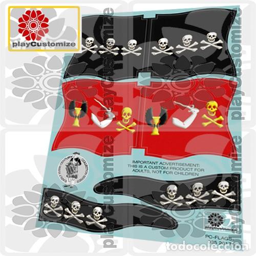 Playmobil: Playmobil: Banderas/flags/Flaggen/drapeaux-Piratas/Pirates-Aufkleber/Stickers
