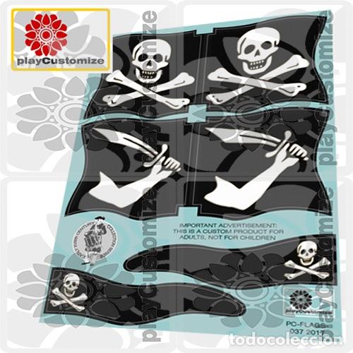 Playmobil: Playmobil: Banderas/flags/Flaggen/drapeaux-Piratas/Pirates-Aufkleber/Stickers