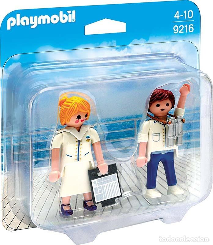 Playmobil: Playmobil 9216 Azafata y Oficial de Crucero (Duo Pack). NUEVO EN BL&Iacute;STER!!.