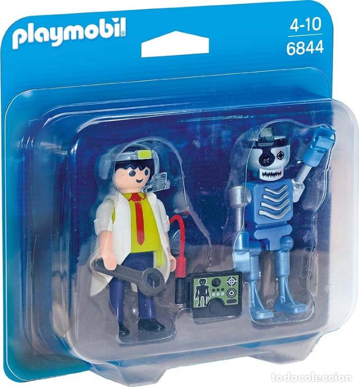 Playmobil: Playmobil 6844 Profesor Inventor y Robot (Duo Pack). NUEVO EN BL&Iacute;STER!!.