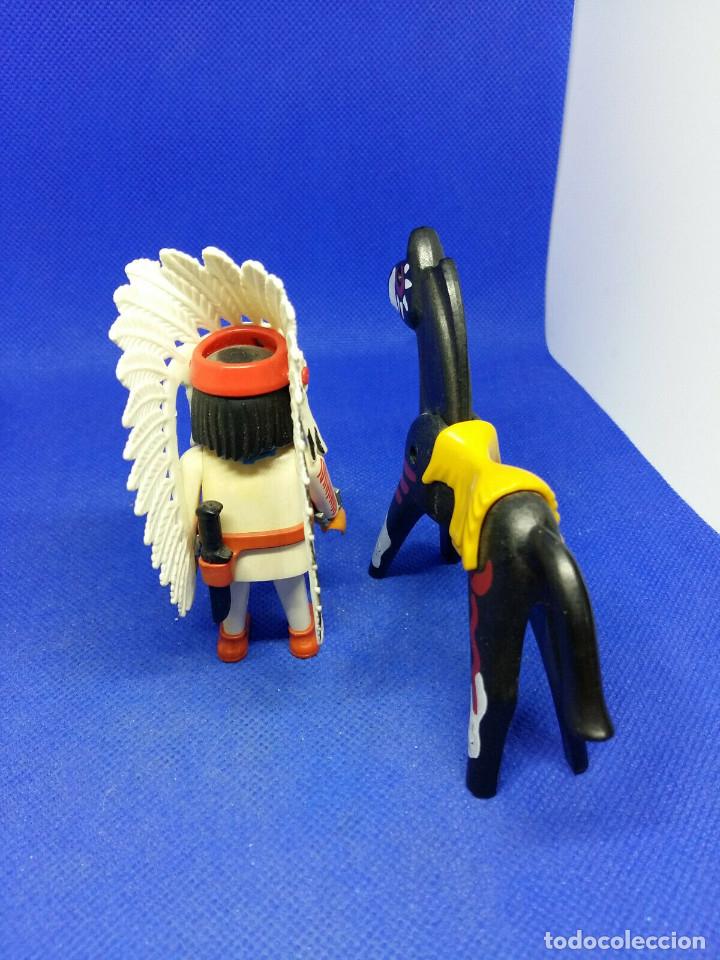 Playmobil: PLAYMOBIL JEFE INDIO A CABALLO - Foto 2