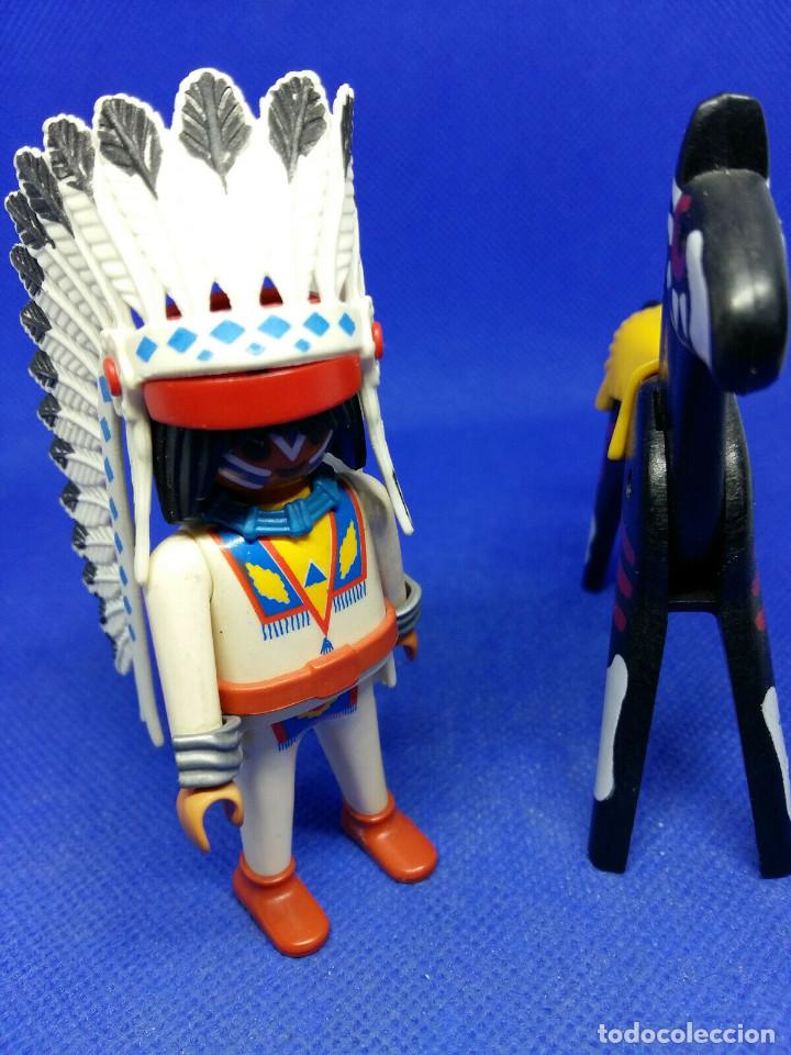 Playmobil: PLAYMOBIL JEFE INDIO A CABALLO - Foto 3