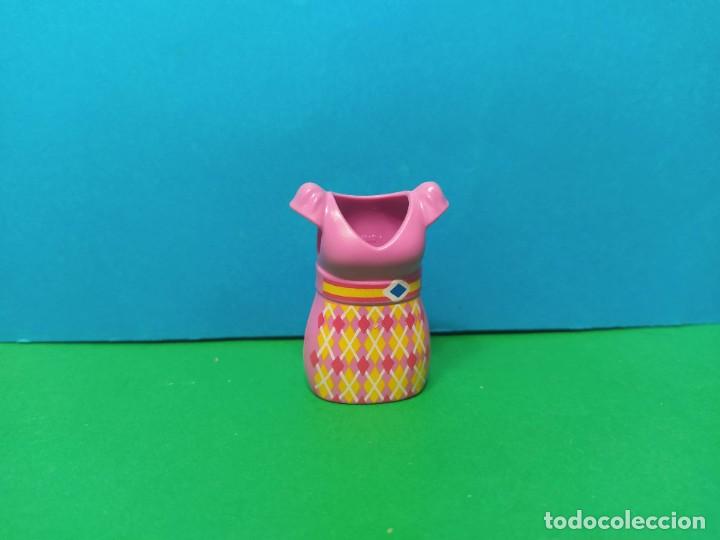 Playmobil: PLAYMOBIL LOT VESTIDO CORTO ROSA A ROMBOS MODA VACACIONES BOUTIQUE LOTE kg