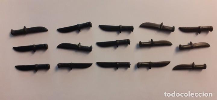 Playmobil: LOTE 15 PU&Ntilde;ALES CUCHILLOS PIRATAS CONQUISTADORES PLAYMOBIL