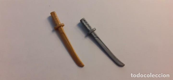 Playmobil: LOTE ESPADAS KATANAS SAMURAIS GUERREROS ORIENTALES PLAYMOBIL