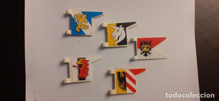 Playmobil: LOTE BANDERAS BANDERINES MEDIEVALES GUERREROS 1&ordf; EPOCA PLAYMOBIL