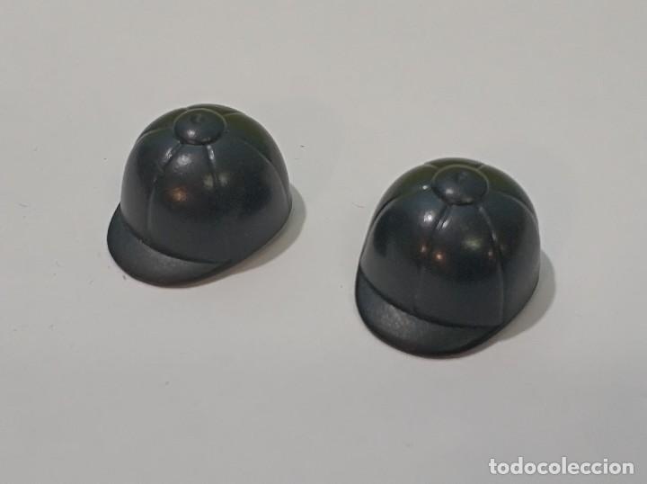 Playmobil: playmobil lote 2 gorras negras h&iacute;pica adulto, victoriano, establo, granja, city