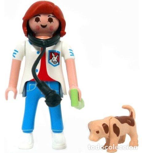 Playmobil: Playmobil 5158 Figura de Mujer Veterinaria con Perro. FIGURA SUELTA, YA MONTADA!!.