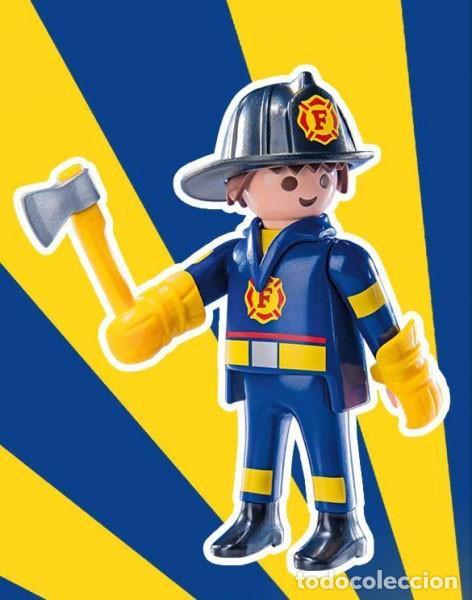 Playmobil: Playmobil 9241 Figura de Bombero Americano. FIGURA SUELTA, YA MONTADA!!.