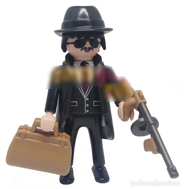 Playmobil: Playmobil 9443 Figura de G&aacute;ngster con Malet&iacute;n. FIGURA SUELTA, YA MONTADA!!.
