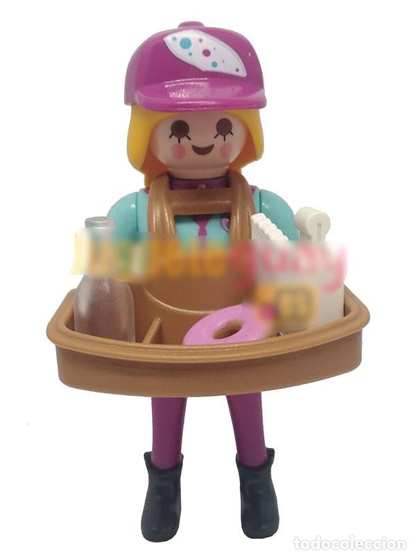 Playmobil: Playmobil 9444 Figura de Vendedora de Bebidas y Dulces. FIGURA SUELTA, YA MONTADA!!.