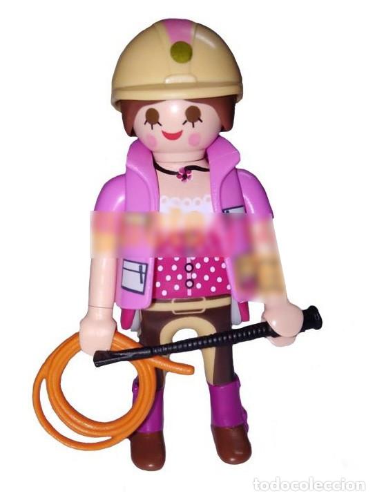 Playmobil: Playmobil 9444 Figura de Mujer Jinete / Amazona. FIGURA SUELTA, YA MONTADA!!.