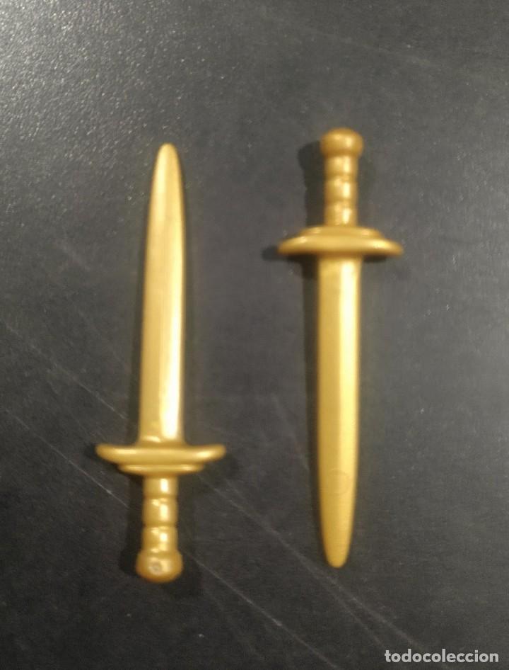 Playmobil: PLAYMOBIL PAREJA DE ESPADAS DORADAS MEDIEVALES - 13/8/21