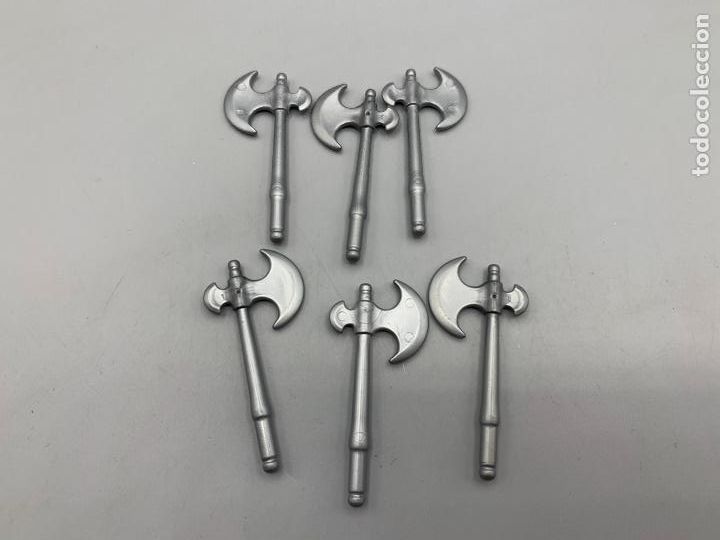 Playmobil: Playmobil lote hacha medievales vikingo mango corto