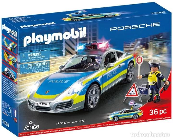 Playmobil: PLAYMOBIL COCHE PORSCHE 911 CARRERA 4S POLICIA NUEVO CAJA A ESTRENAR (70066)
