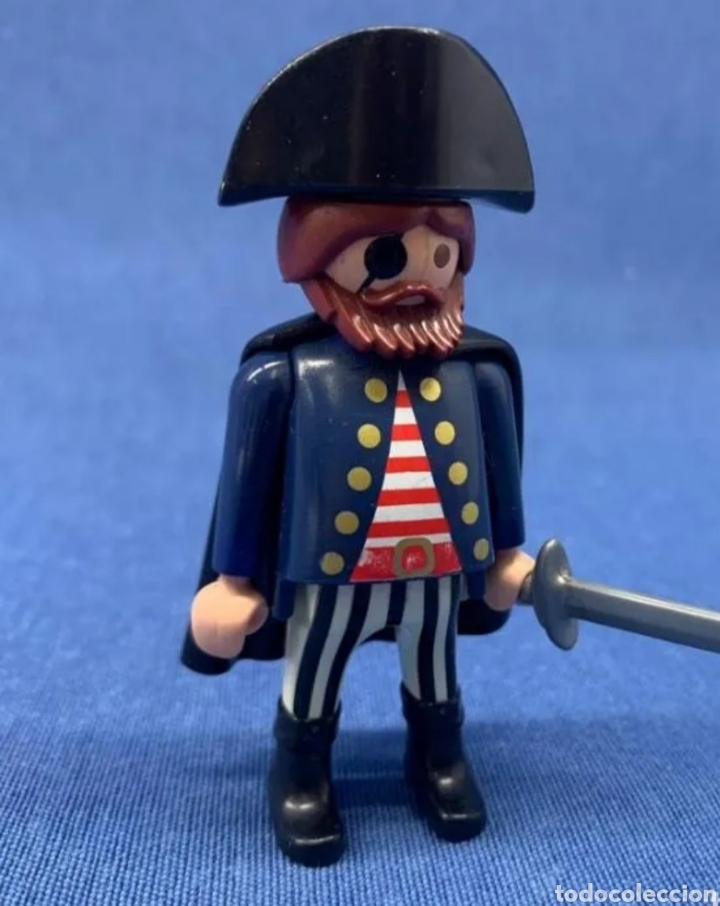 Playmobil: ❇️ PLAYMOBIL - PIRATA + ESPADA + CAPA - CUSTOM ❇️ - Foto 1