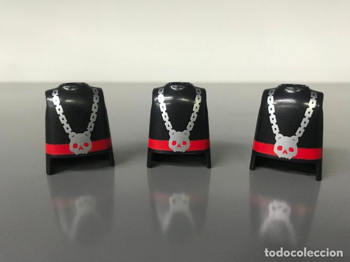 Playmobil: playmobil lote 3 cuerpo pirata recambio