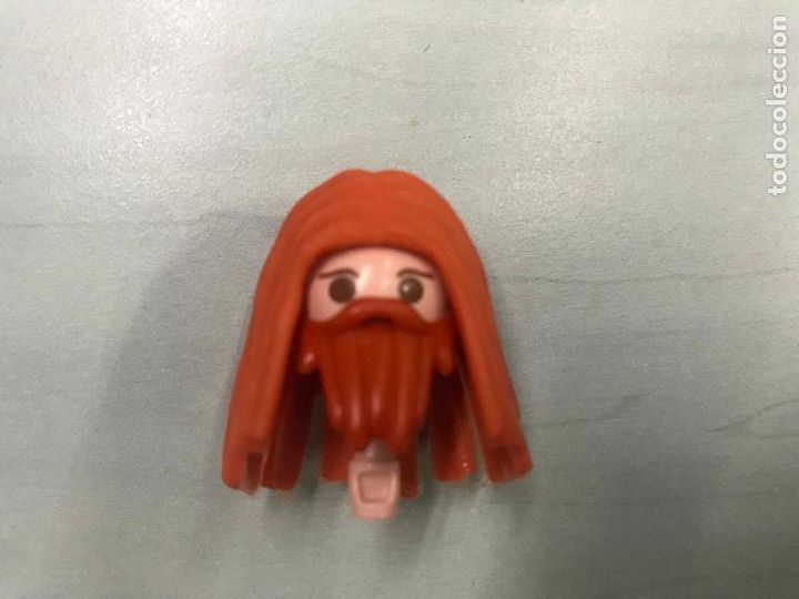 Playmobil: PLAYMOBIL cabeza con cejas + pelo melenudo + barba larga hippie jipi rastas -las 3 cosas- hea1