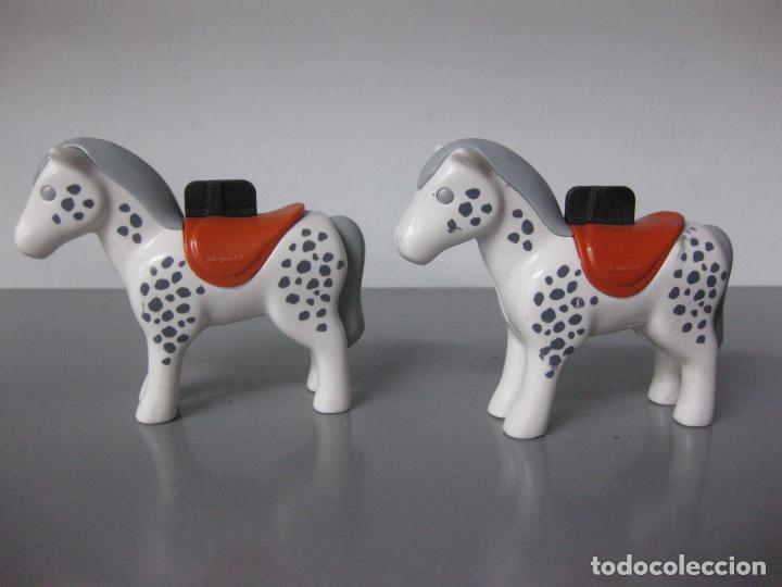 Playmobil: PLAYMOBIL 2 CABALLOS 1 2 3 UN DOS TRES BEBES VAR2