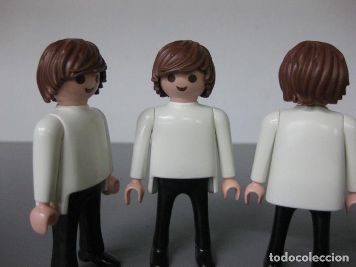 Playmobil: playmobil lote 3 pelos pelucas hombre surf marron -solo se venden pelos, figuras no incluidas-