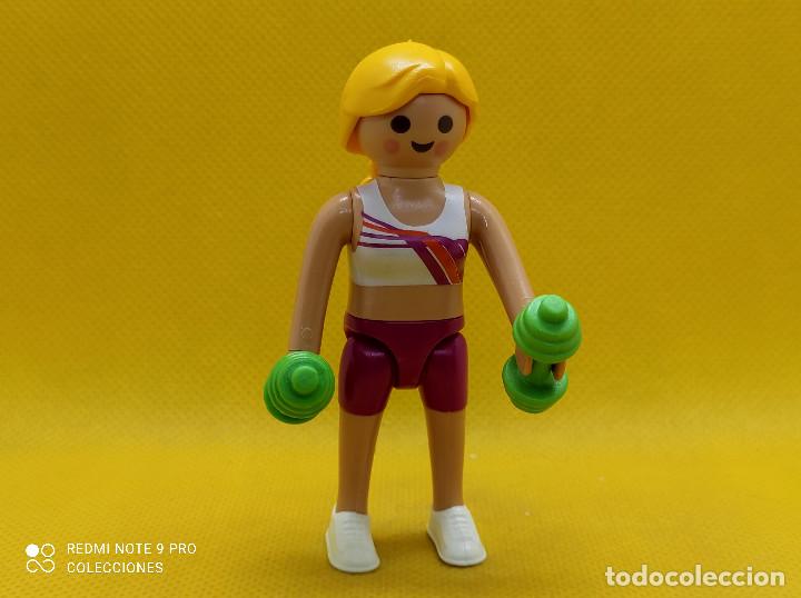 Playmobil: Playmobil Chica con mancuernas, deportista