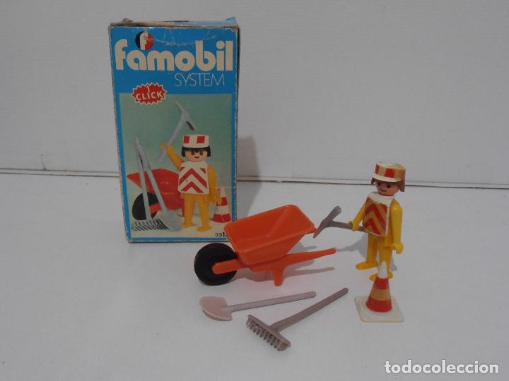 Playmobil: OPERARIO CARRETILLA, FAMOBIL, REF 3313, CAJA ORIGINAL, COMPLETO - Foto 1 - 311594798
