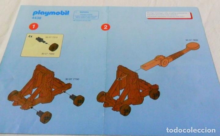 Playmobil: PLAYMOBIL INSTRUCIONES ORIGINALES DE MONTAJE DESPIECE - CATAPULTA 3653