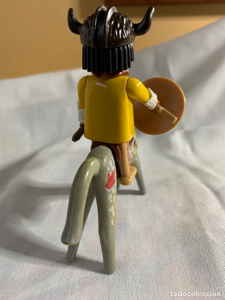 Playmobil: INDIO A CABALLO DE PLAYMOBIL CON COMPLEMENTOS GEOBRA 1974 - Foto 2
